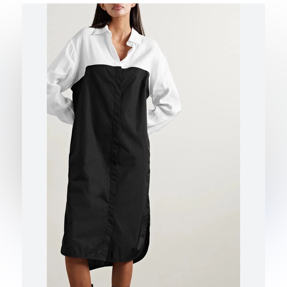 The Row Black and White Dress